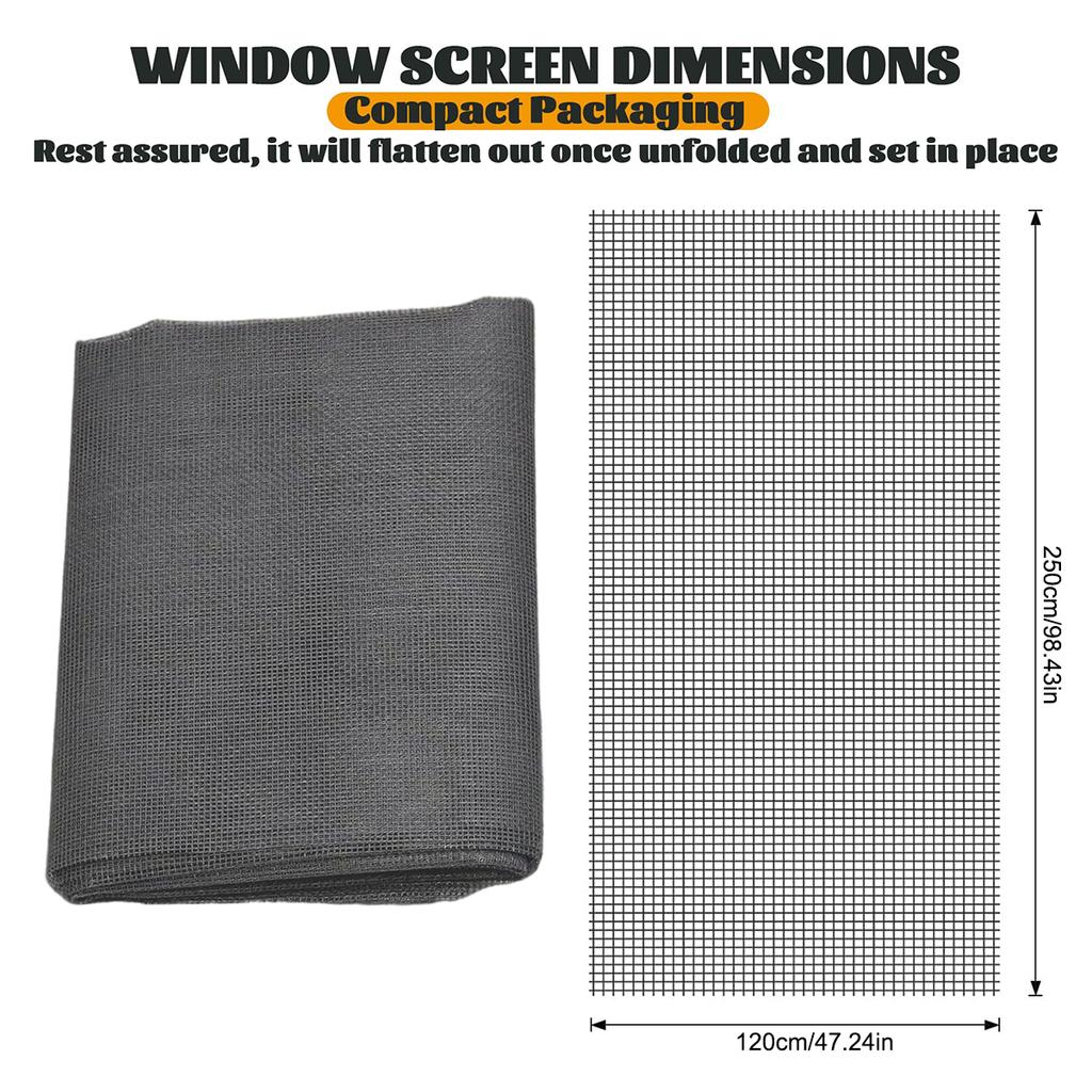 1 ROLL Fiberglass Window Screen Indoor Mosquito Net Protect Baby & Family From Insect And Bug Anti Mosquito Net