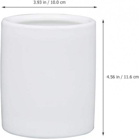 

Angoily Настольный держатель для ручек, Керамический держатель для карандашей, Милый стакан для ручек, Белый горшок-подставка для карандашей, Органайзер для стола, Подставка для кистей для макияжа, Подставка для канцелярских товаров, Ручка