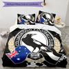 3pcs Football Team (29) Design Cover Set - HD Printed Bedding with 1 Cover and 2 Pillowcases - Perfect for Home and Dorm Decor