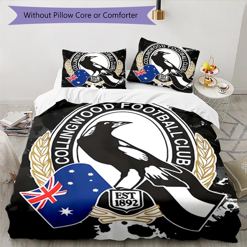 3pcs Football Team (29) Design Cover Set - HD Printed Bedding with 1 Cover and 2 Pillowcases - Perfect for Home and Dorm Decor