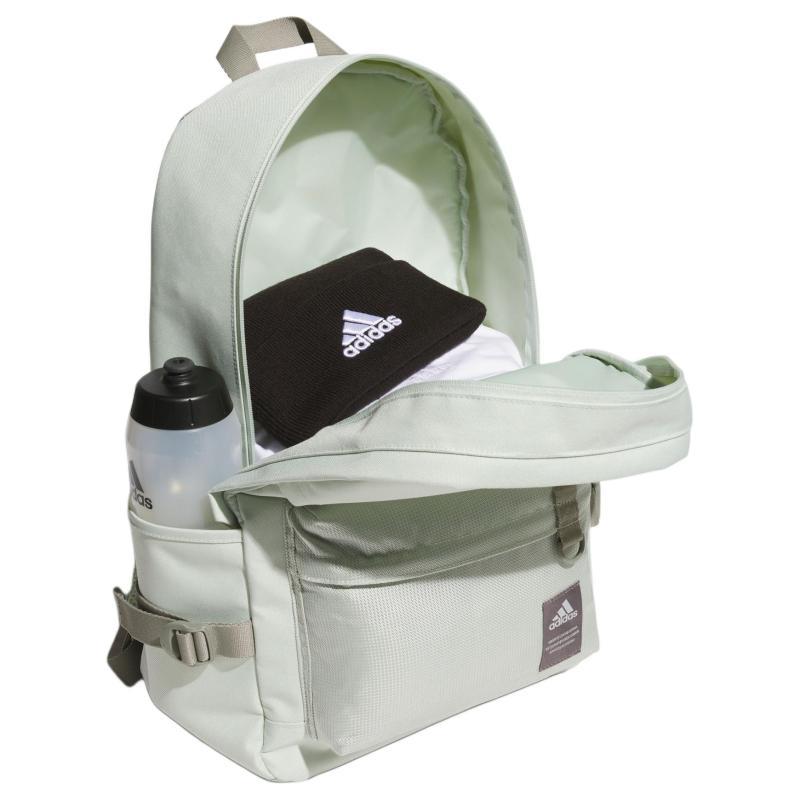 Adidas Recycled Material Polyester Backpack Regular Unisex Linen Green Adidas JF1198