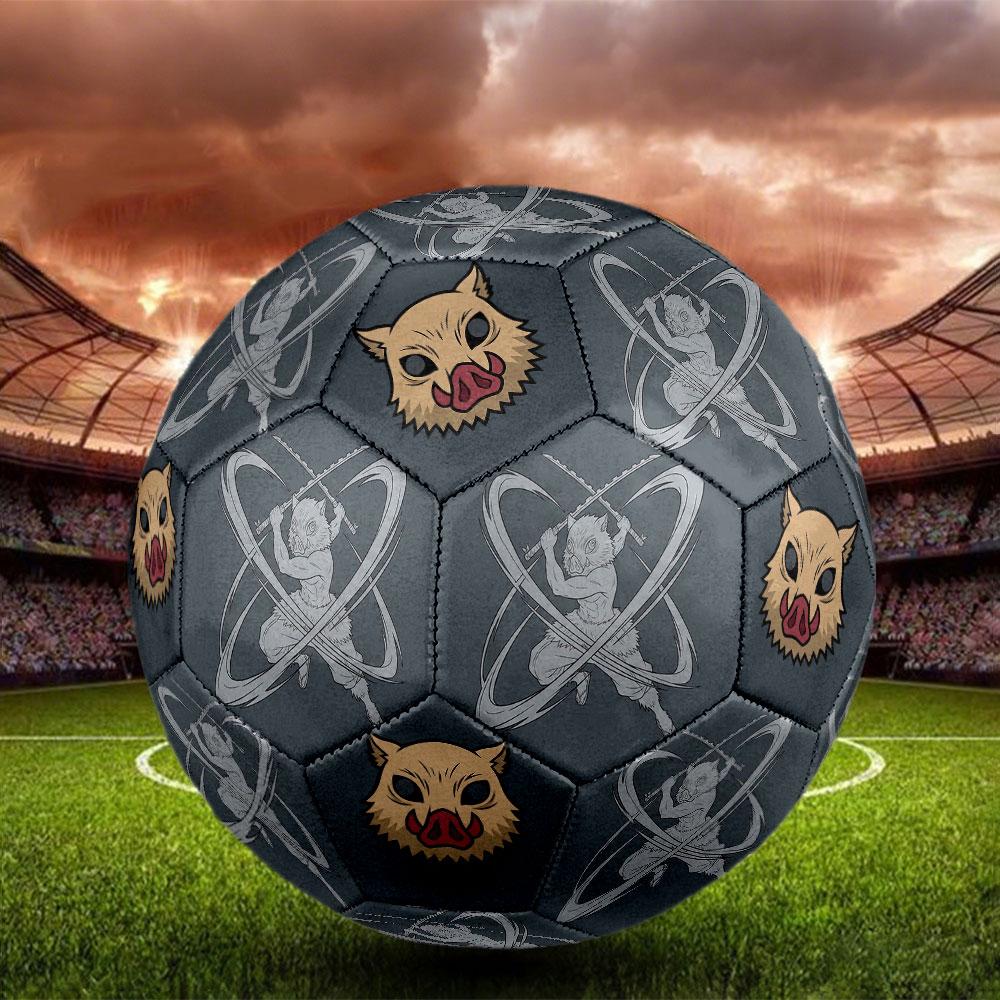 1pc Demon Slayer Kimetsu no Yaiba Soccer Ball Size 5 Indoor Soccer Ball Fashion Colorful Backyard Game - Great For Sports Fans Gift HE17