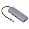 Estación de Acoplamiento 9 en 1 Aleación de Aluminio Hub USB Tipo C Adaptador de Acoplamiento para Doble Monitor 9 en 1