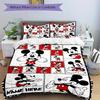 3pcs Funny Mickey Print Cover Set Ultra Soft, Breathable, and Comfortable Bedding with Stylish Design for Bedroom and Guest Room Decor 1 Cov