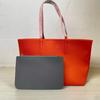 French Crocodile Women's Color Block Large Capacity Tote Bag - Fashionable and Simple Shoulder Handbag.