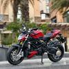 1/12 DUCATI Streetfighter V4 Karbonowy Czerwony Odlewane Pojazdy Zabawkowe Kolekcjonerskie Hobby Model Motocykla Zabawki Prezenty Urodzinowe dla Dzieci