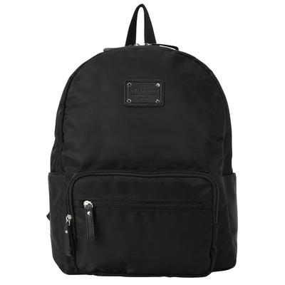 SOFIA VALENTINO Women's Lightweight Carry-On Backpack for Travel and Small Item Storage, Black, 2508-49F6