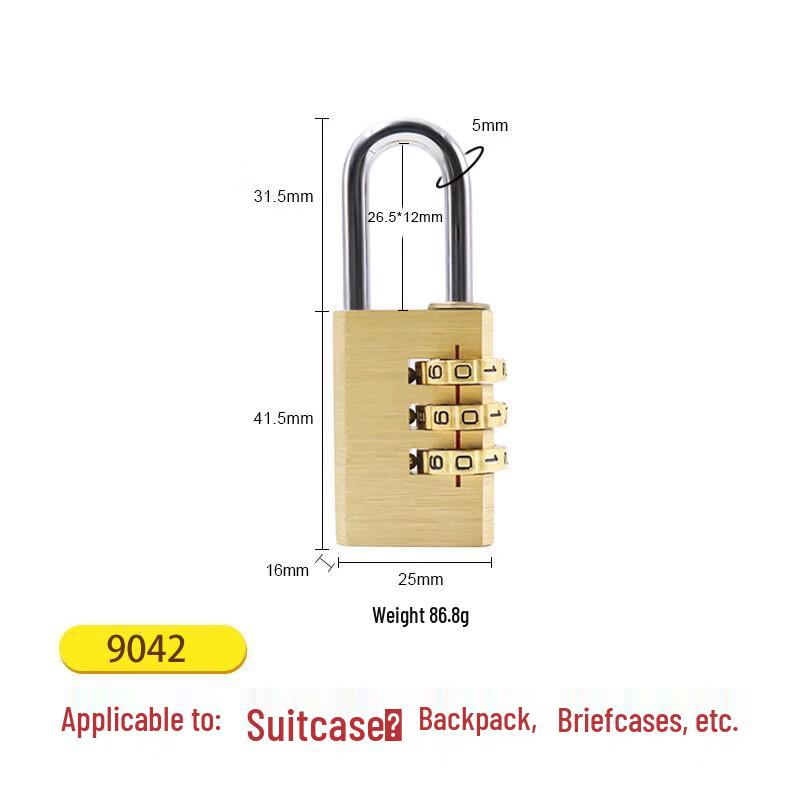 SK9042 Brass Combination Padlock