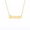 Collana con Ciondolo Zodiacale in Acciaio Inossidabile Dodici Costellazioni