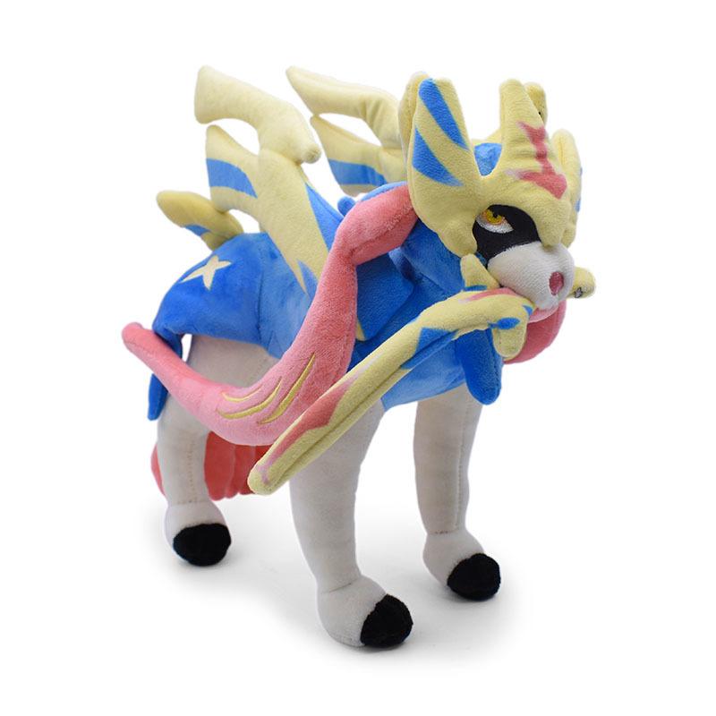 Sword&Shield Plush Toys Zacian Zamazenta Dauntless Shield Intrepid Sword Stuffed Doll Cool Xmas Gift for Kid's