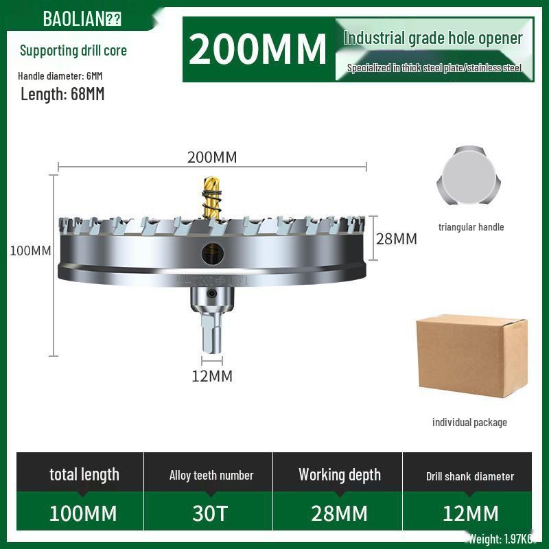 Metal için Çok Fonksiyonlu Süper Sert Paslanmaz Çelik Delik Zımbalama Matkap Ucu