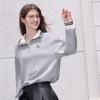 Betu Women's Casual Color-Block Collar Long Sleeve Sweatshirt