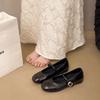 Fashion 2025 New Women Flat Shoes Fashionable and Versatile Round Toe French Mary Jane Shoes Women New Summer Soft Soled Shoes