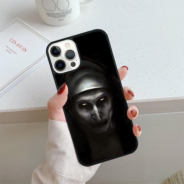 

The Nun Valak Horror Phone Case For iPhone 17 Air 13 12 14 15 16 Cover For Apple 14 15 16 Pro Max Plus Coque iPhone 17pro max