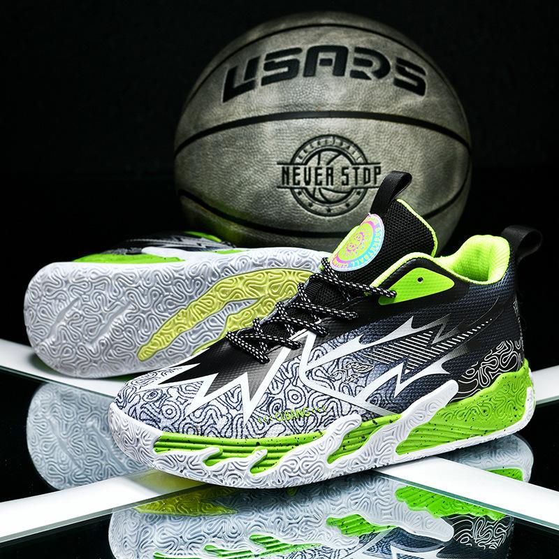 Nowe buty do koszykówki męskie wysokie siateczkowe buty do biegania studenci outdoor cement ground rzeczywiste buty bojowe