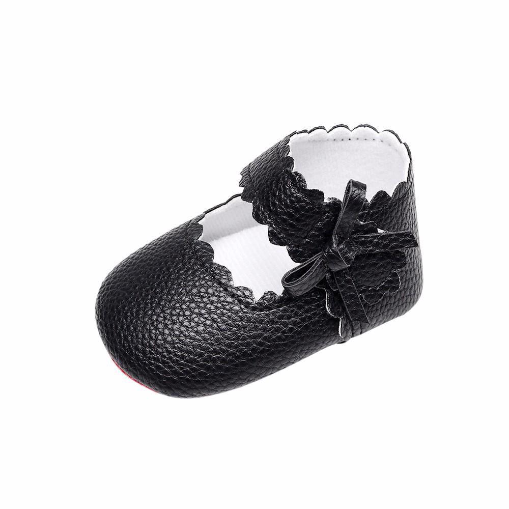 Chaussures douces à semelle souple avec nœud pour bébés, tout-petits, nouveau-nés, filles et garçons