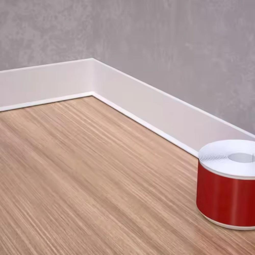1PC 3meters/118.11inch PVC Skirting Line Border Self-adhesive Household Decoration Sticker Background Baseboard Wall