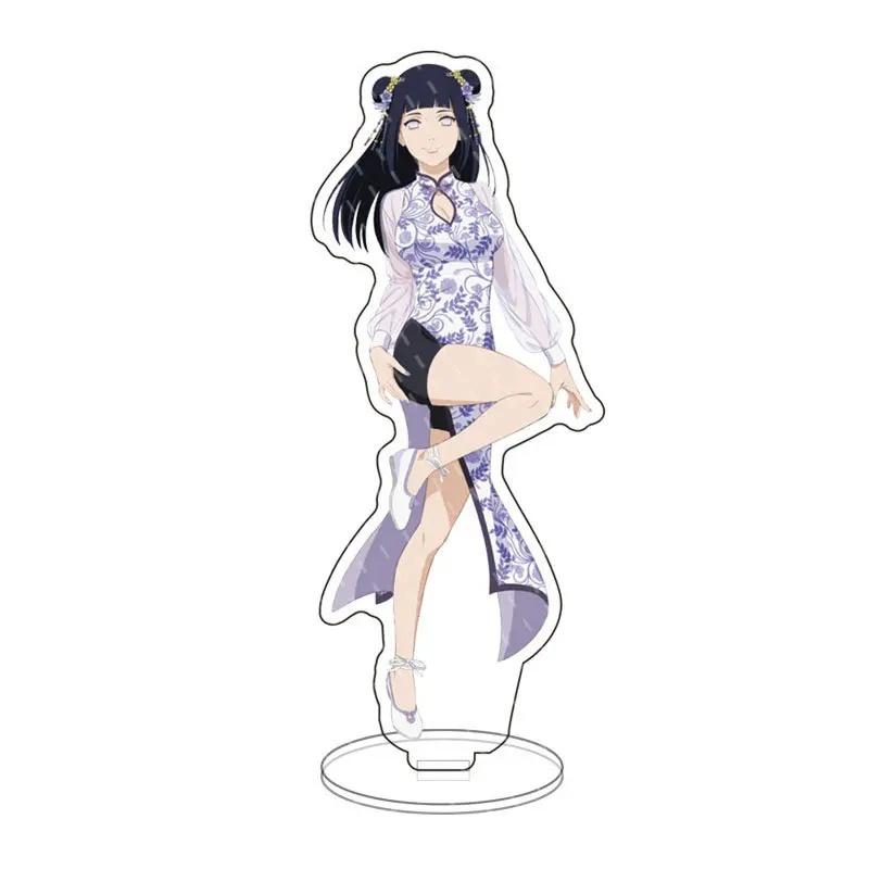Japan Naruto Acrylic Stand Shippuden Uchiha Sasuke Sakura Desktop Decoration Doll anime figure character Xmas present 15cm