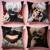Trendy TTokyo Ghouled Cushion Cover Comfortable Durable Pillow Cover MultiScene for Home Office Car Sofa