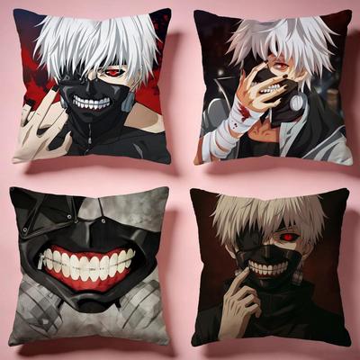 Trendy TTokyo Ghouled Cushion Cover Comfortable Durable Pillow Cover MultiScene for Home Office Car Sofa