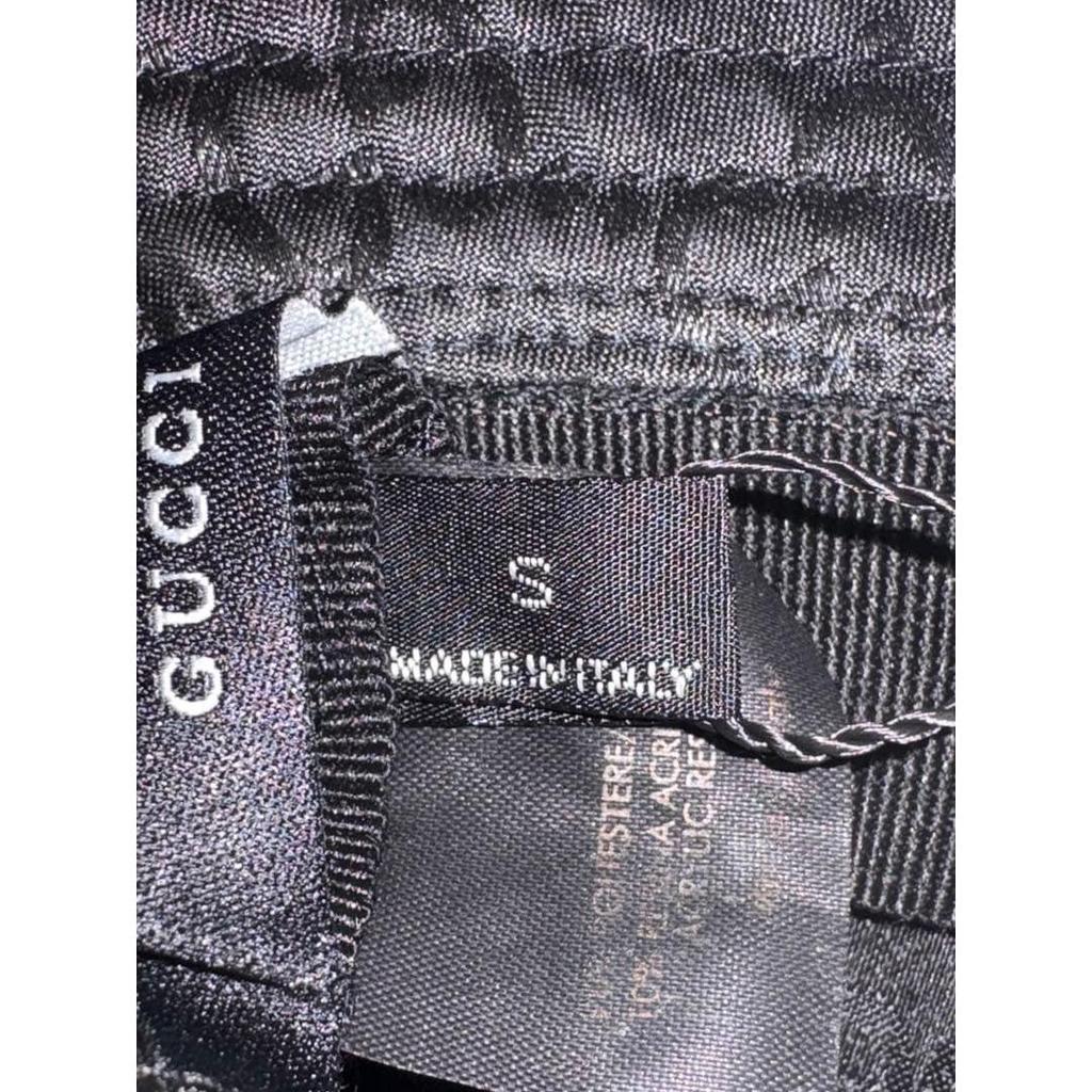 Used Brand New, Unused, with Tag, GUCCI Bucket Hat, GG Pattern, Bucket Hat, Black