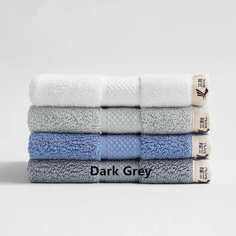 1Pc 34x34cm Square 100% Cotton Solid Color Thicken Hanging Soft Absorbent Bathroom Adult Face Towel