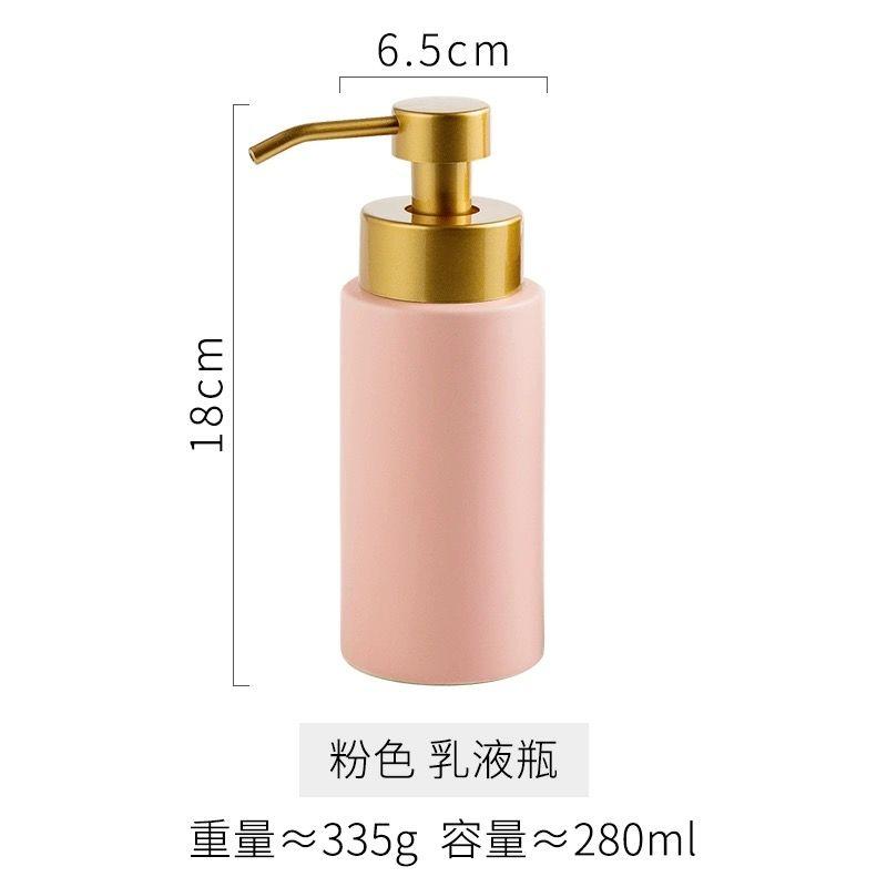 

Marbled Hand Sanitizer Bottle Home Soap Liquid Container Ceramic Bathroom Shower Gel Shampoo Press Bottle Bathroom Accessories