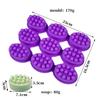 9-Cavity Oval Silicone Massage Soap Mold for DIY Handmade Soap