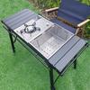 Lohascamping Masă portabilă cu arzător IGT pe gaz, masă de camping de mare putere, cuptor cu butan, masă pliabilă cu cuptor pe gaz IGT