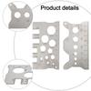 2 PCS Screw Thread Pitch Gauge Ruler Measuring Bolt Nut Metric Stainless Steel Caliper Metric Gauge Tool