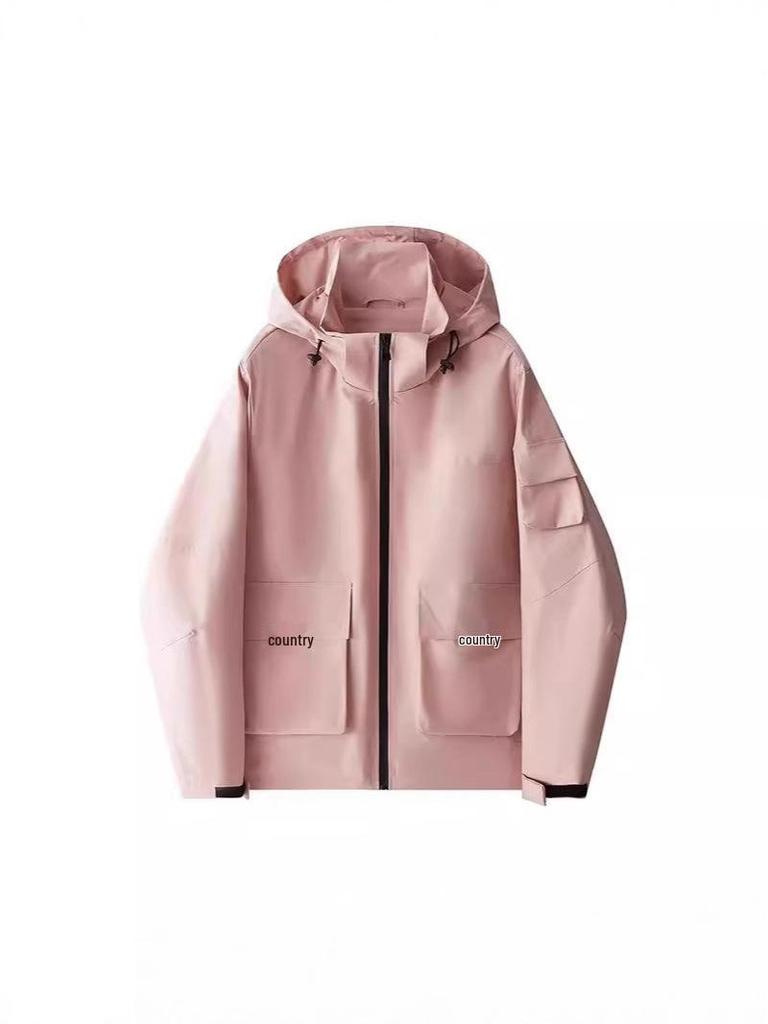 Mountain Series Herren Windjacke mit Kapuze: Herbst/Winter Lässige Workwear im amerikanischen Stil, Trendige Mehrfach-Taschen-Jacke