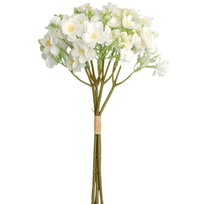 4pcs/bundle Fake Flower Elegant Silk Flower Home Vase Decor Simulated Jasmine Flower Home Hotel Shopping Mall Decoration 40cm