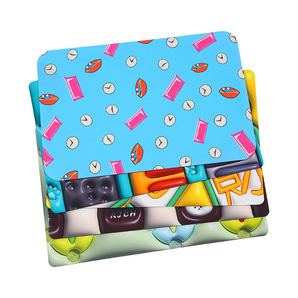 Square Diatom Mud Mat Kitchen Drain Mat Toilet Bath Absorbent Mat Modern Simple Carpet