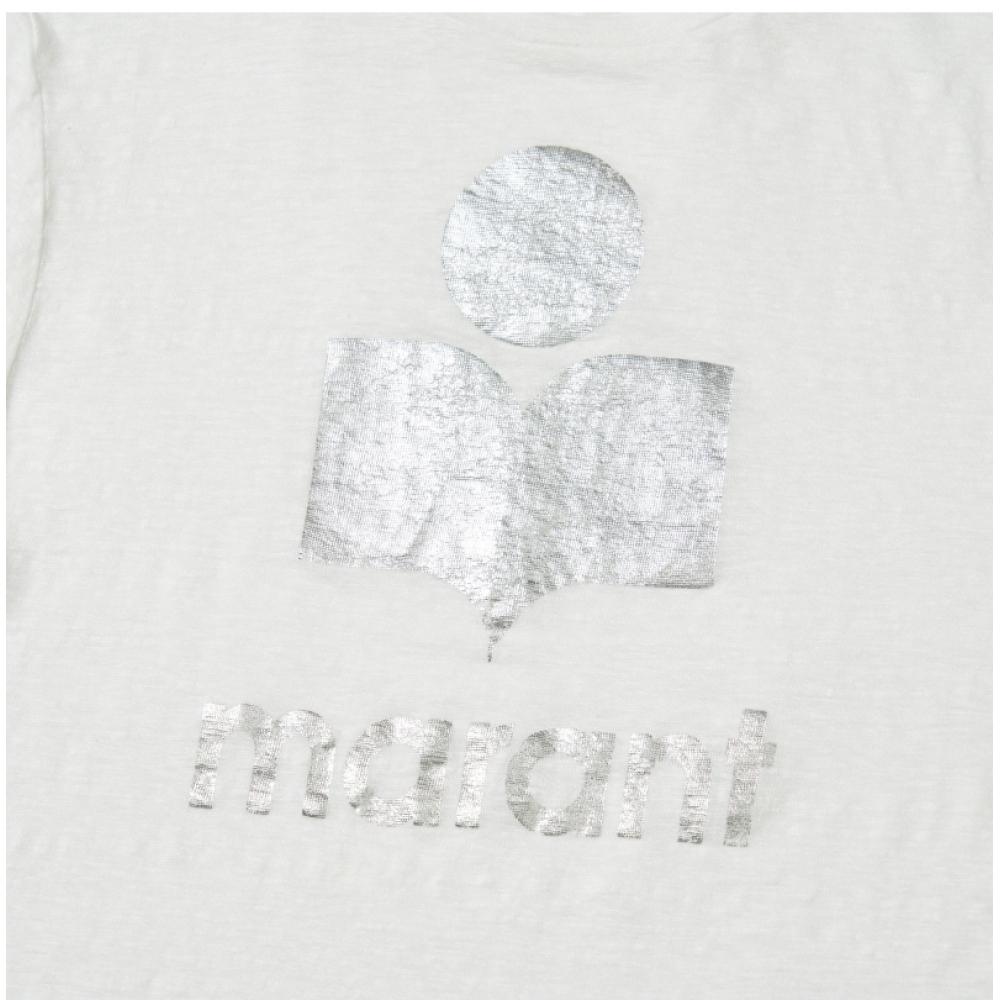 ISabelle Marant TS0001fb A1n10e 20wh Zewel Zewell Linen Women S Short Sleeve Tee