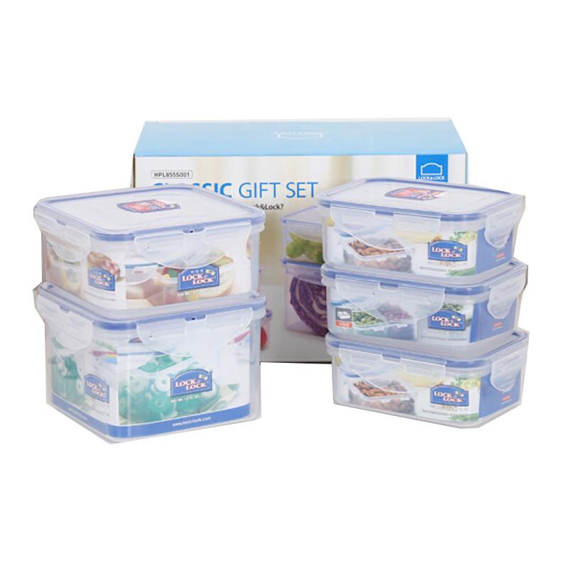 

LOCK&LOCK Набір з 5 пластикових контейнерів для зберігання продуктів