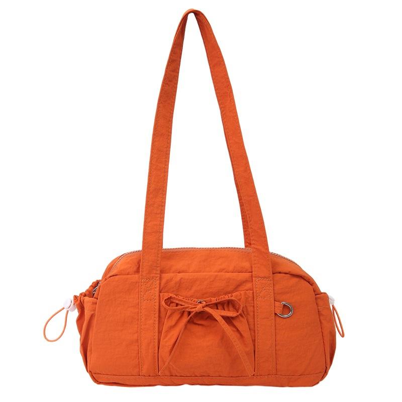 

New Korean version of ballet girl bow shoulder bag large capacity sports fitness bag commuter hand-held armpit bag