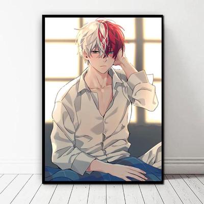 Boku No My Hero Academia Todoroki Shouto Anime Canvas Painting Posters Prints Wall Art Picture for Living Room Decor Cuadros