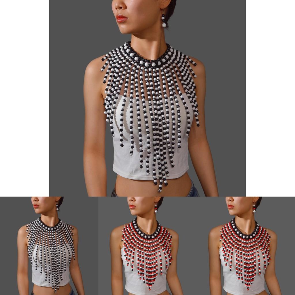 Spring 2024 Pearl Jewelry Ensemble With Mother Of Pearl Pendants For Men And Women