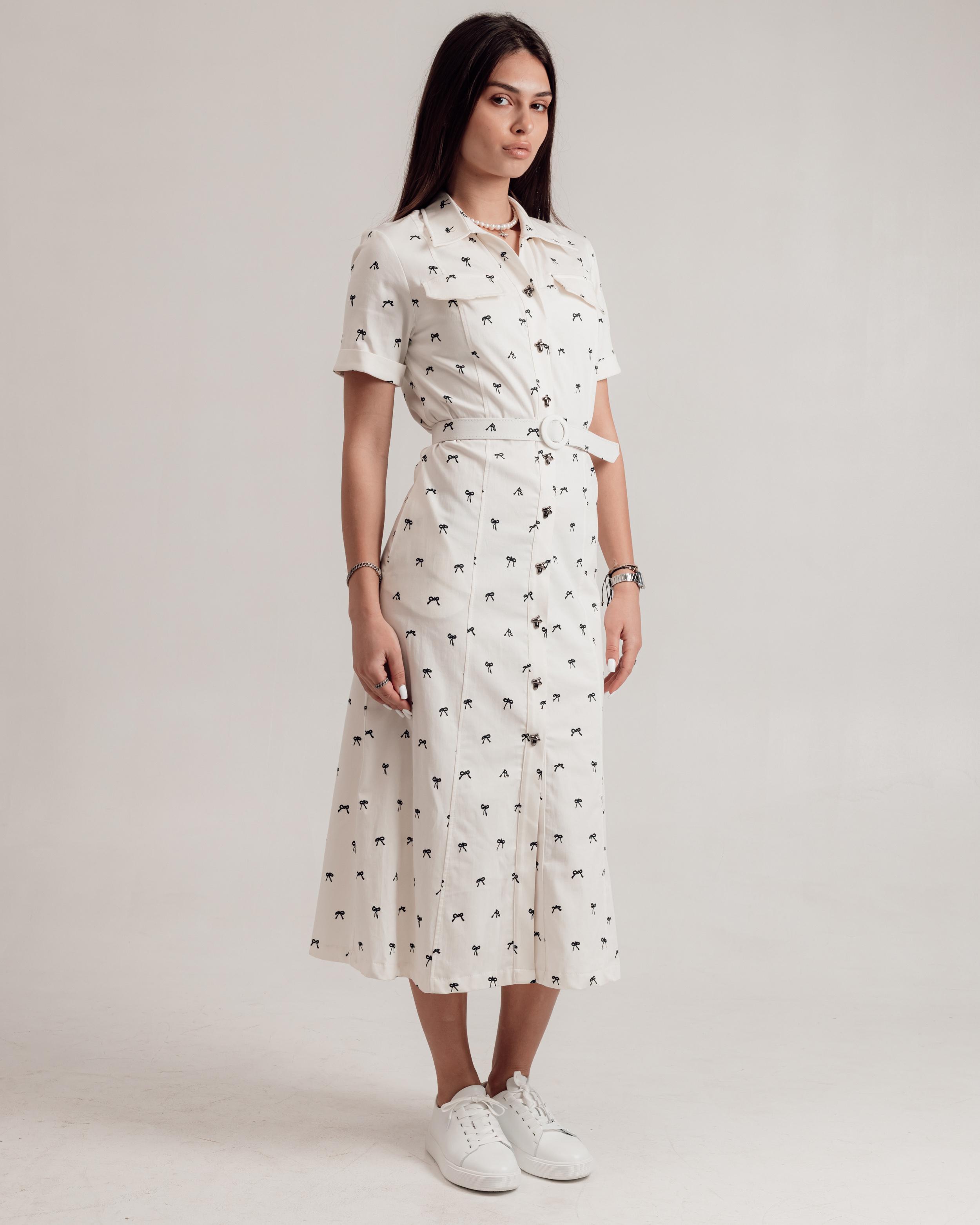

Summer dress Samsara 6620 36 milk 42 теплим білим кольором