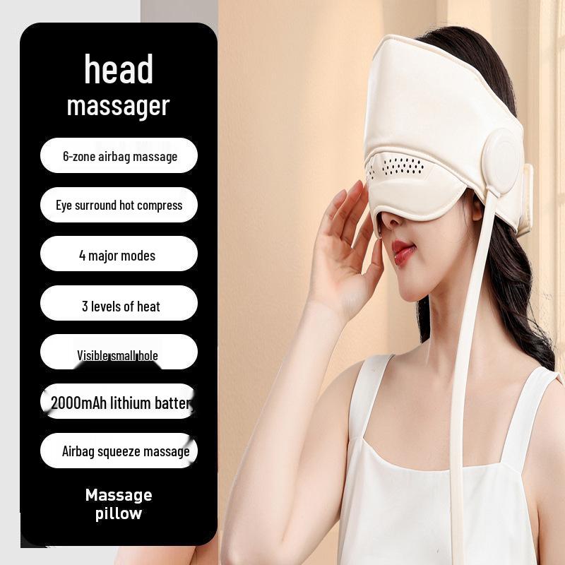 

Electric Head & Eye Massager with Airbags and Heat Compression