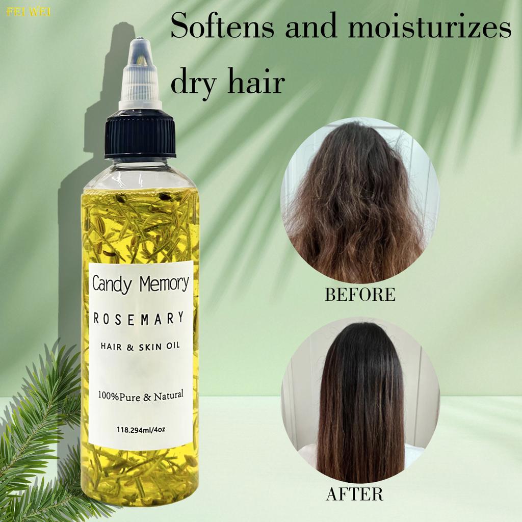 Rosmarin Haarwachstumsöl, Natürlicher Kräuterextrakt für die Kopfhautpflege, Stärkt die Haarwurzeln, Reduziert Haarausfall, Fördert das Haarwachstum, 50ml