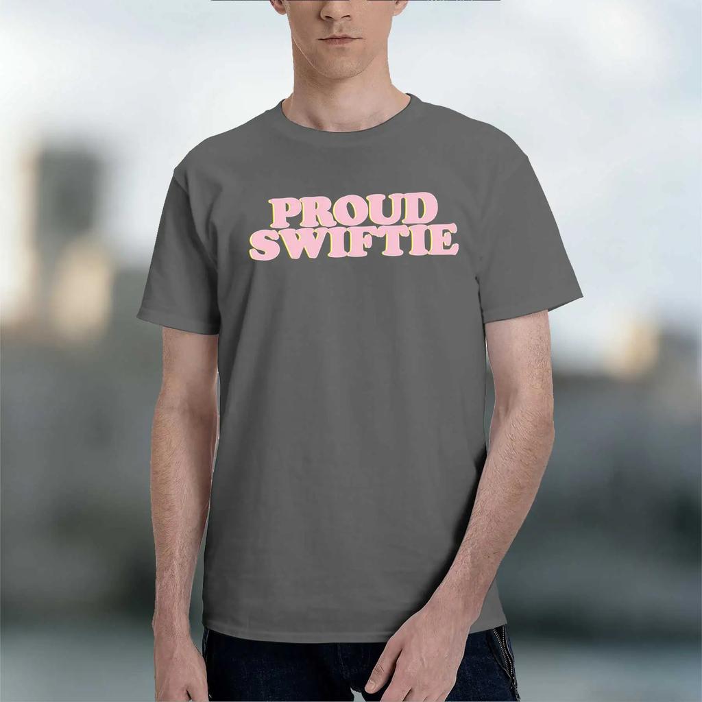 Proud Swiftie 2026 New Fashion Heavyweight Hot Selling Retro Printed Pattern Fun Round Neck Tshirt For Daily Comfort
