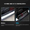 For Lada 4pcs Car Carbon Fiber Threshold Strip Anti Scratch Door Sill Protector Kalina Largus Priora Xray Granta Largus Samara