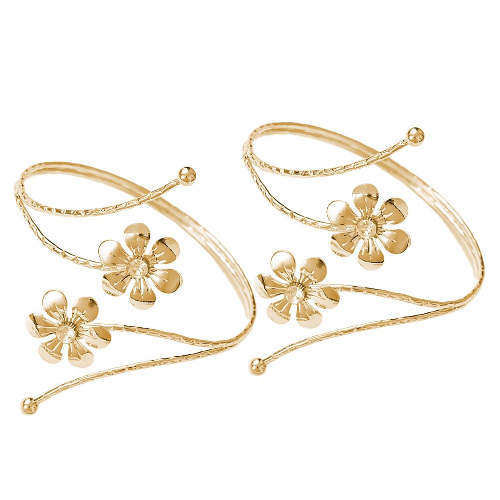 2 Stück Legierung Vorhang-Quasten Stilvolles Blumen-Design Vorhang-Halteband für Schlafzimmer Wohnzimmer Küche Badezimmer Heimdekoration