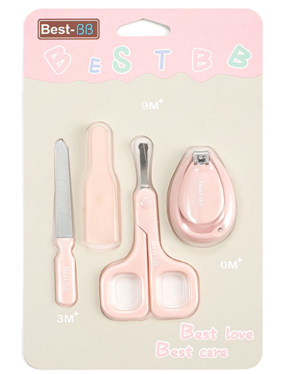 4-Piece Infant & Toddler Nail Care Set: Anti-Pinch Clippers & Scissors