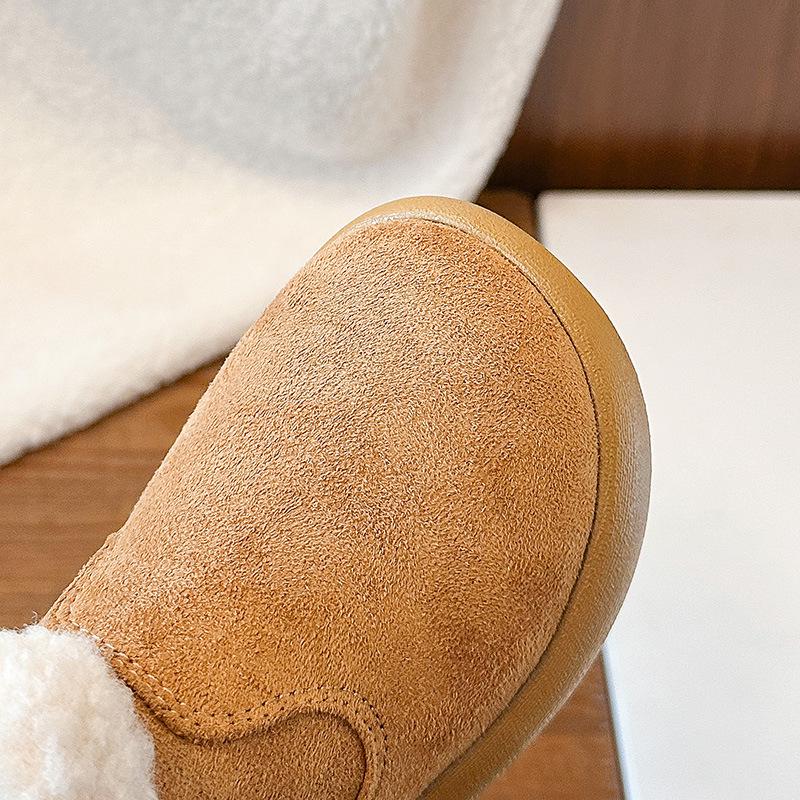2025 Winter Velvet-Lined Cotton Snow Boots for Girls - Warm, Non-Slip, Soft Sole, Short Boots for Little to Big Girls