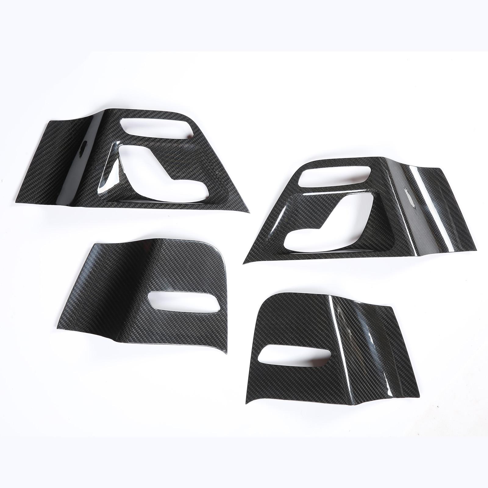 

4 шт., накладка на панель кнопок переключателя сиденья, сменная отделка из углеродного волокна для Mercedes Benz G Class W463a