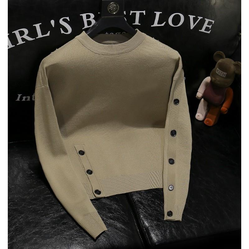 Womens Round Neck Long Sleeve Knit Sweater Casual Loose Fit Pullover Top Fall Winter