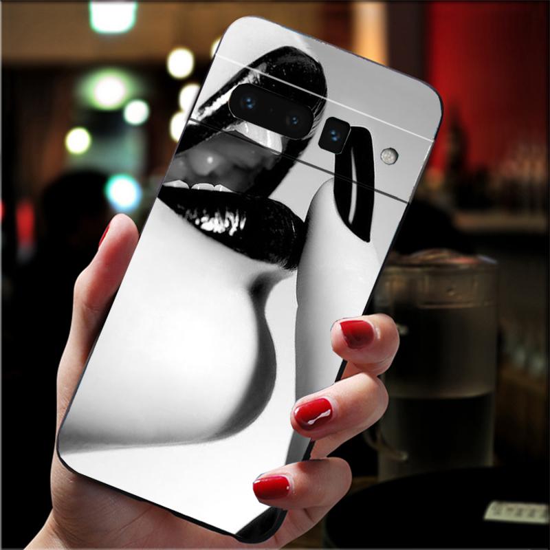 

Phone Case For Google Pixel 10 9 Pro XL 9A 8 7 6 Pro Pixel 8A 7A 6A Pixel 8 7 6 5 Sexy lip Google Pixel 9a