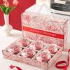Elegant Red Rose Ceramic Bowl Gift Set